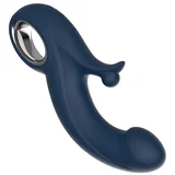 Chisa Kissen Fury Double Vibration + Stimulation with Power Boost Blue