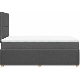  Krevet s oprugama i madracem tamnosivi 120 x 200 cm od tkanine | shoptok.hr