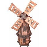  Drvena vrtna vjetrenjača, okretna, ukrasna 110cm | shoptok.hr