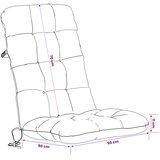  Jastučići za stolice s visokim naslonom - 4 komada VIANEN 4 pcs | shoptok.hr