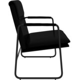 Klupa crna 100 x 64 x 80 cm od umjetne kože | shoptok.hr