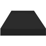 vidaXL plutajuća zidna polica crna 90 x 23,5 x 3,8 cm MDF | shoptok.hr