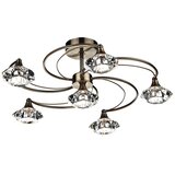  Där Lighting LUT0675 - Plafonski luster LUTHER 6xG9/40W/230V mesing Cene