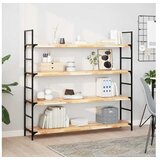 vidaXL Plutajuća polica 120x30x4 cm masivno neobrađeno drvo bagrema Cijene