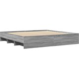  Okvir za krevet boja hrasta 200x200 cm od konstruiranog drva | shoptok.hr