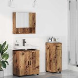 vidaXL Set namještaja za kupaonicu 3 pcs Staro drvo 61 x 35 x 64 cm Cijene