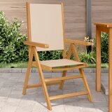 Maison Chic Vrtni stoli - Stol za vrt 2 kosa bež trden akacijev les in blago JS1174, (21878157) | Shoptok.si
