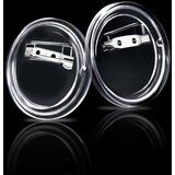  Set gumba za značke sa sigurnosnim iglama 100 kom akrilni 58 mm | shoptok.hr