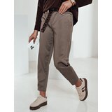 DStreet Spodnie damskie one size LEOCINCIN z paskiem khaki | Shoptok.si