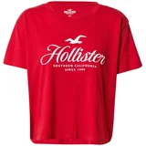 Hollister Majica rdeča / bela
