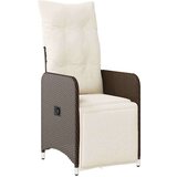 vidaXL vrtna bistro garnitura 9-delna z blazinami rjav poli ratan, (21324073) | Shoptok.si