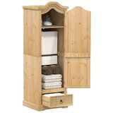 vidaXL Garderobna omara Corona 55x52x170 cm trdna borovina Cene