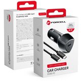 forcell auto punjač carbon CC50-1C type c 3.0 PD20W + kabal lightning PD20W | ePonuda.com