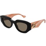 Gucci GG1421S 008 ONE SIZE (51) Črna/Rjava Cene