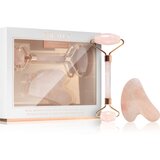 Zoë Ayla Rose Quartz Facial Roller And Gua Sha Tool darilni set (za obraz) Cene