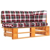 Maison Chic Vrtni kotni kavč - Zunanji kavč iz palet medeno rjava impregnirana borovina, (22043597) | Shoptok.si