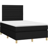  Box spring postelja z vzmetnico črn 120x200 cm blago, (20895381) | Shoptok.si