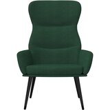  Stolica za opuštanje sa stolcem za noge od tkanine tamnozelena | shoptok.hr