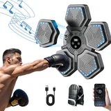 Pametni glasbeni boksarski stroj: Bluetooth, nastavljiva hitrost za vadbo Black, (5000136356)