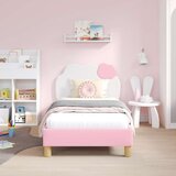  Otroški posteljni okvir z vznožjem Roza 80 x 160 cm PU, (5000104638) | Shoptok.si