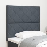  Naslon za glavu uzorak dijamantnih blokova tamnosivi 90 cm baršun | shoptok.hr