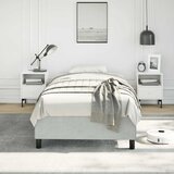  Okvir kreveta bez madraca svijetlosivi 100x203 cm Twin XL baršunasti | shoptok.hr