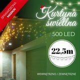  Božićna LED zavjesa s efektom treperenja 500 LED toplo bijela | shoptok.hr