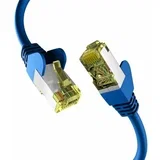 S/FTP kabel CAT.6A patch, modra, 0,25m, EC020200089