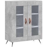 vidaXL Visoka komoda siva betona 69 5x34x180 cm od konstruiranog drva | shoptok.hr