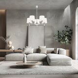 Brilagi Luster na šipci MONTE 5xE27/15W/230V krem/sjajni hrom | Eponuda.com