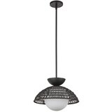  Alora Mood ALM-PERTH-P-BK - Luster na štapu PERTH 1xE27/60W/230V prečnik 37,5 cm crna | Eponuda.com