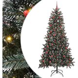 vidaXL Umestno božično drevo med 300 LED Zelena 114 x 114 x 210 cm | Shoptok.si