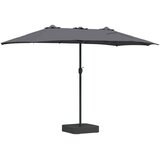  Vrtni suncobran Antracit 385 x 209 x 244 cm Poliester i čelik | Eponuda.com
