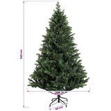  Umjetno božićno drvce s nogom 240 cm 300 LED lampica - Zelena 240 cm s LED svjetlima | shoptok.hr