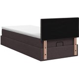  Podesivi krevet s madracem Tamno smeđa 90 x 200 cm Tkanina | shoptok.hr