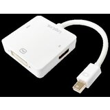 Logilink Adapter [1x Muški konektor Mini DisplayPort - 1x Ženski konektor DVI, 24 + 5 polova, Ženski konektor HDMI] Bijela Cijene
