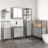 vidaXL Set kupaonskog namještaja od 5 komada - sivi sonoma, drvo | shoptok.hr