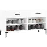 vidaXL Klupa za cipele sjajna bijela 102x35x55 cm konstruirano drvo | shoptok.hr