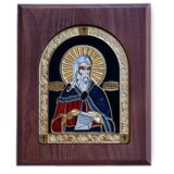  Ikona u drvetu Sveti Prorok Ilija, Pravougaona, 170x205x22mm Cene