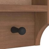 vidaXL Stenski obešalnik za plašče "SANDNES" 45x12x35 cm les borovega | Shoptok.si