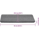  Samoljepljivi otirači za stepenice 30 kom sivi 65x24,5x3,5 cm | shoptok.hr