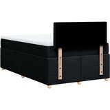 vidaXL Krevet box spring s madracem crni 120 x 190 cm od tkanine | shoptok.hr