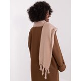 Wool Fashion Italia Scarf-AT-SZ-2313502.20P-dark beige | Shoptok.si