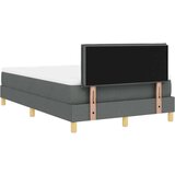  Krevet s podijem s madracem i LED tamno sivi 120x200 cm tkanina | shoptok.hr