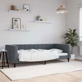 vidaXL Raztegljiva postelja temno siva 90x200 cm žamet, (21292991) | Shoptok.si