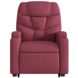  Električni naslonjač na podizanje od tkanine boja vina | shoptok.hr