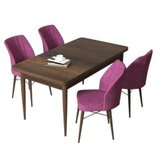 Hanah home set trpezarijski sto i 4 stolice arp baroque purple | ePonuda.com