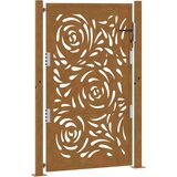 vidaXL Vrtna vrata 105x155 cm preperevanje jeklena ognjena oblika | Shoptok.si
