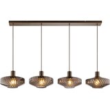 Brilliant visilica na sajli lyn 4xE27/20W/230V braon/dimljeno braon Cene