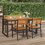  Vrtni stol s U-nogama 160 x 80 x 75 cm od masivnog drva bagrema | shoptok.hr